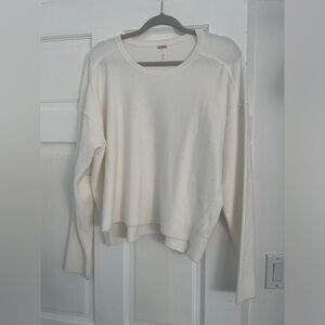 Free people white sweater